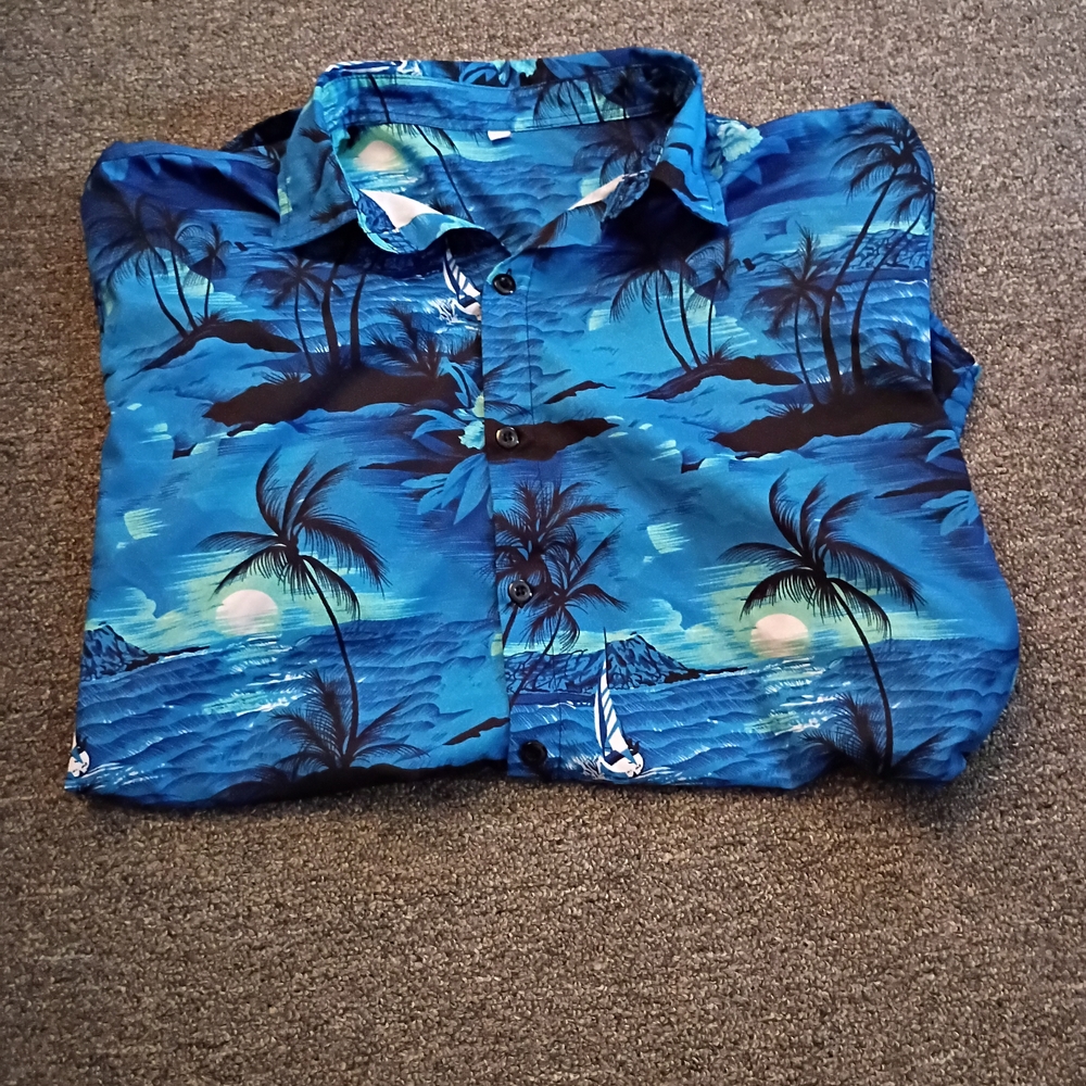 Tropical Escape Ocean Scene Men's Shirt